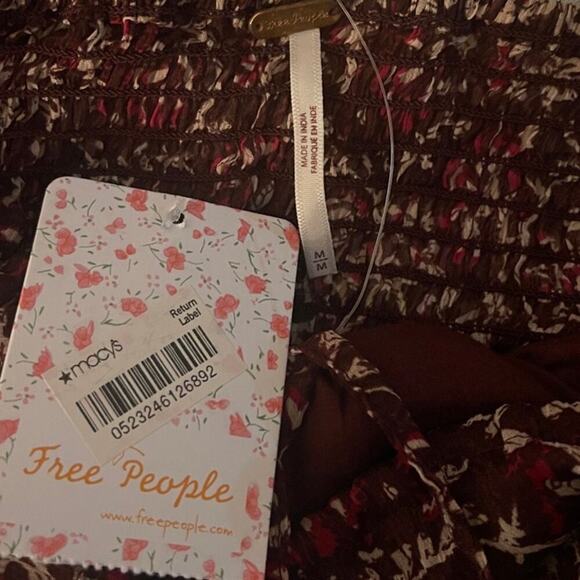 NWT Free People Glow Up Floral Midi Dress Size Medium - Picture 6 of 6